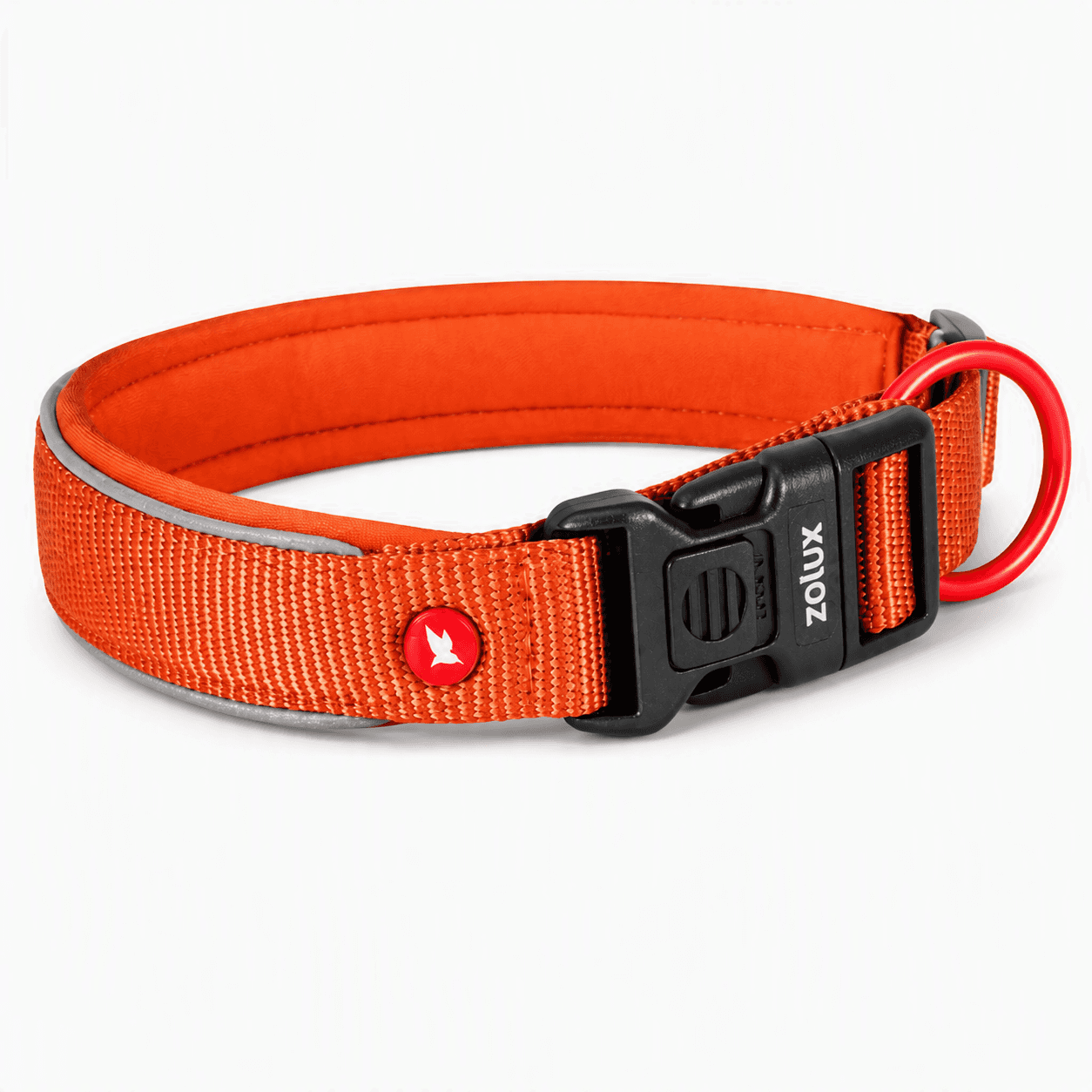 ZOLUX Premium-Nylon-Hundehalsband, Größe XXS, 25–30 cm, 15 mm, rostbraun – Bild 7