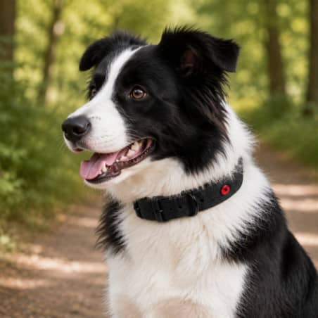 ZOLUX Komfort-Lederhalsband für Hunde, 33–39 cm, 18 mm, schwarz – Bild 6