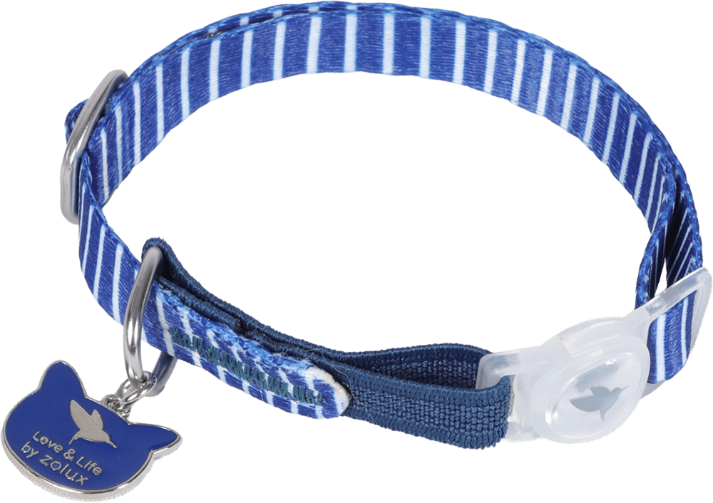 ZOLUX MALO Katzenhalsband mit Anhänger, 20–30 cm, blau – Bild 5