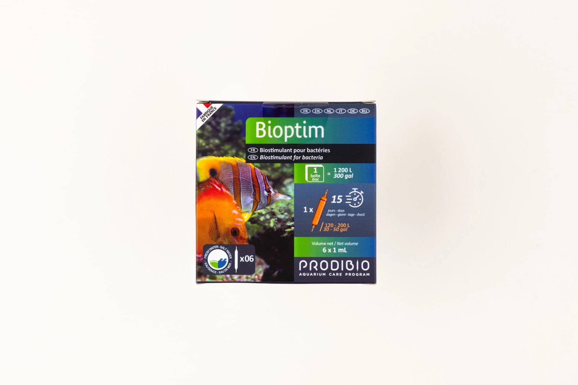 Prodibio Bioptim Fresh and Salt – 6 Ampullen – Mikroelemente für die Bakterien in BioDigest für Meerwasseraquarien – Bild 2