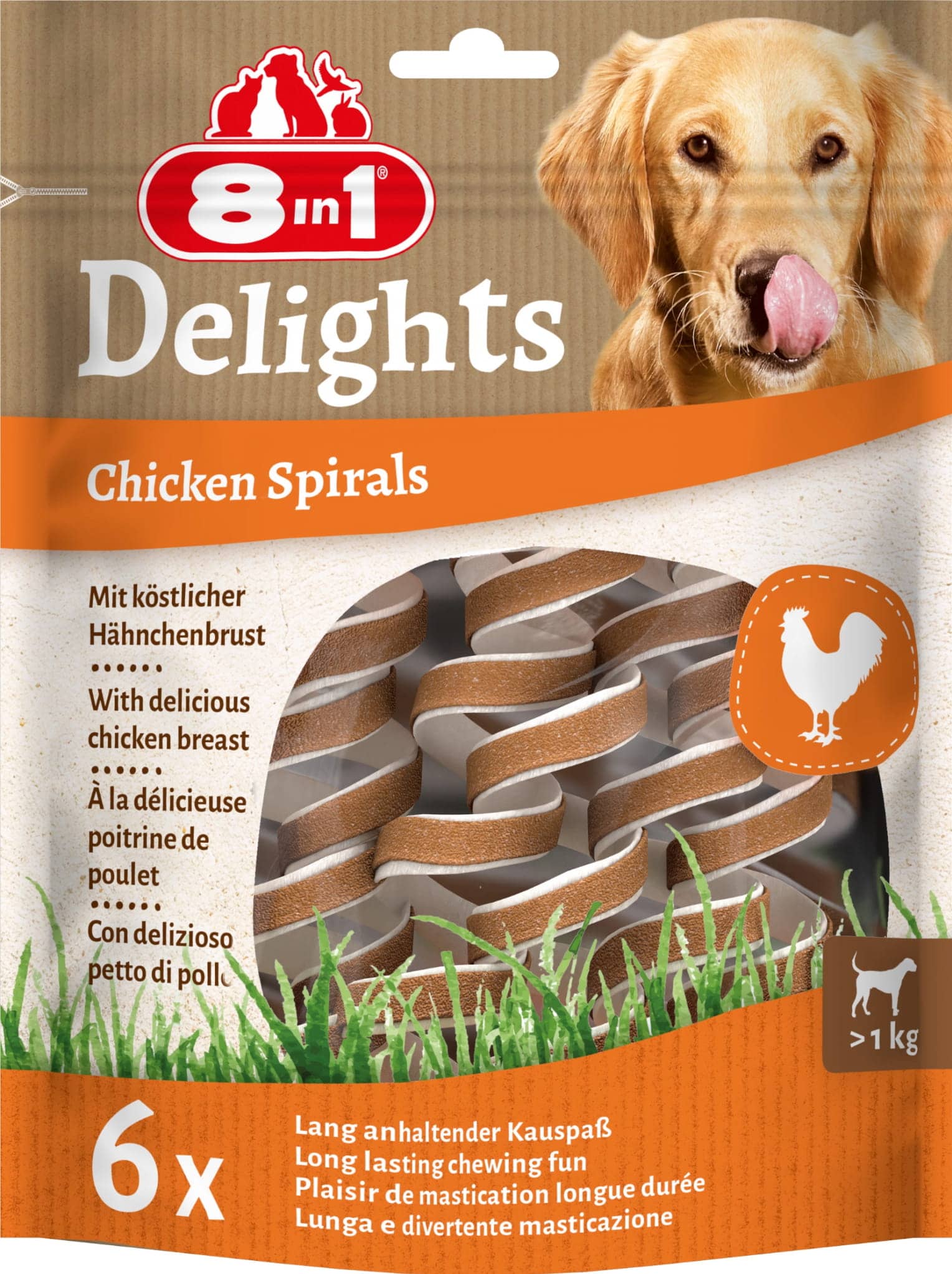 8in1 Chicken Spirals 60g / 6ct – Bild 1