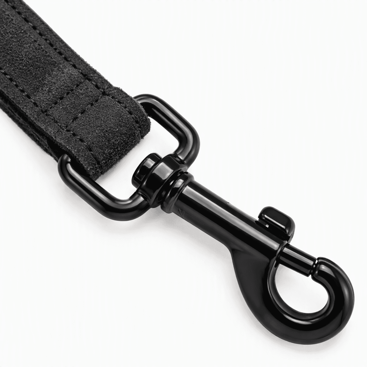 ZOLUX Komfort-Lederleine für Hunde, 1 m, 20 mm, schwarz – Bild 4