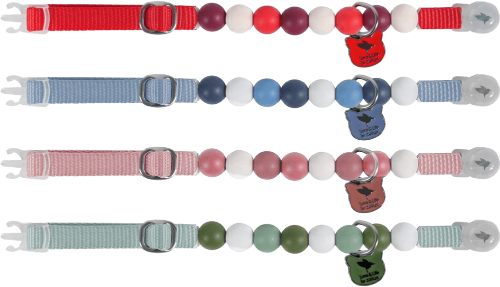 ZOLUX PERLES Katzenhalsband mit Anhänger, blau – Bild 5