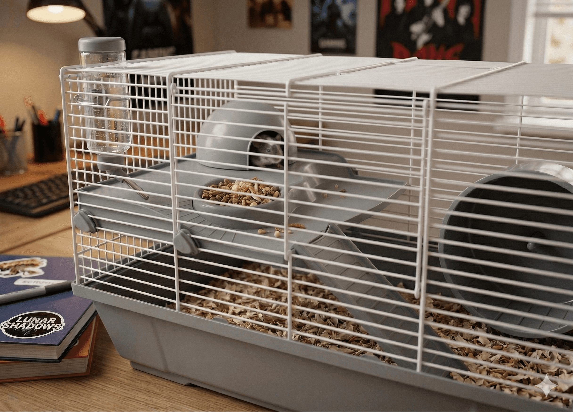 ZOLUX PRIMO 50 Käfig für Hamster und Mäuse, weiß/grau – Bild 10