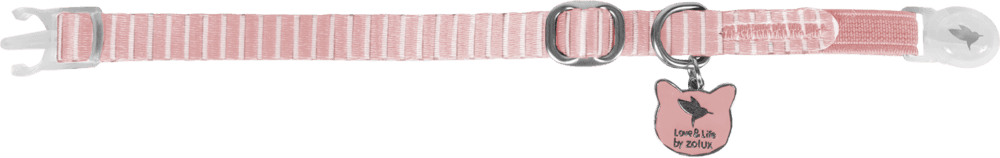 ZOLUX MALO Katzenhalsband mit Anhänger, 20–30 cm, rosa – Bild 3