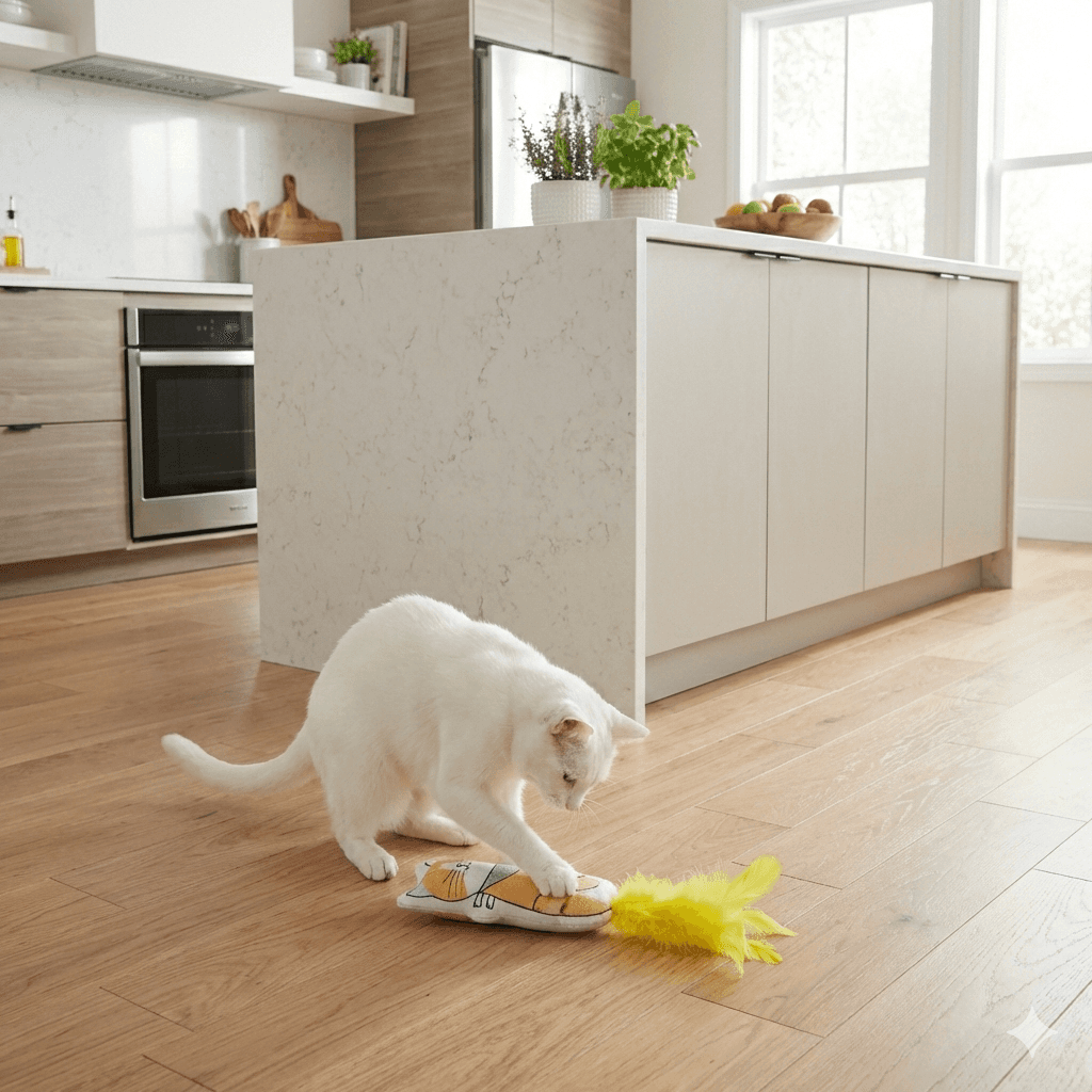 ZOLUX CHATOUILLE Katzenspielzeug, Katze mit Federn und Katzenminze, Bandana, 13 cm – Bild 3