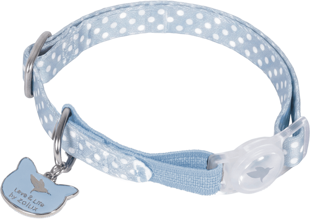 ZOLUX DOTIE Katzenhalsband mit Anhänger, 20–30 cm, blau – Bild 4