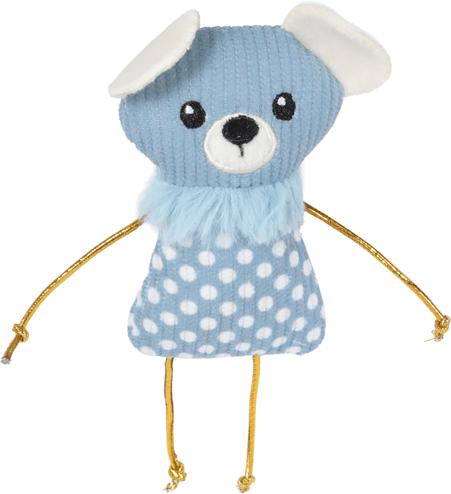 ZOLUX DOTIE Katzenspielzeug-Maus, blau, 10 cm – Bild 2