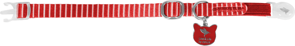 ZOLUX MALO Katzenhalsband mit Anhänger, 20–30 cm, rot – Bild 3