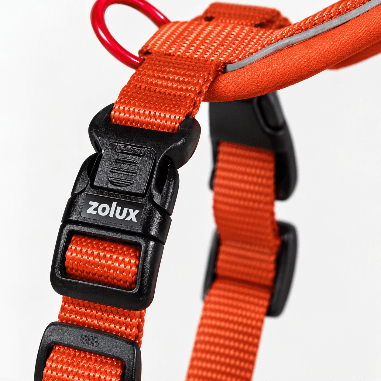 ZOLUX Premium-Nylon-Hundegeschirr, Größe L/XL, 65–97 cm, 25 mm, rostbraun – Bild 4