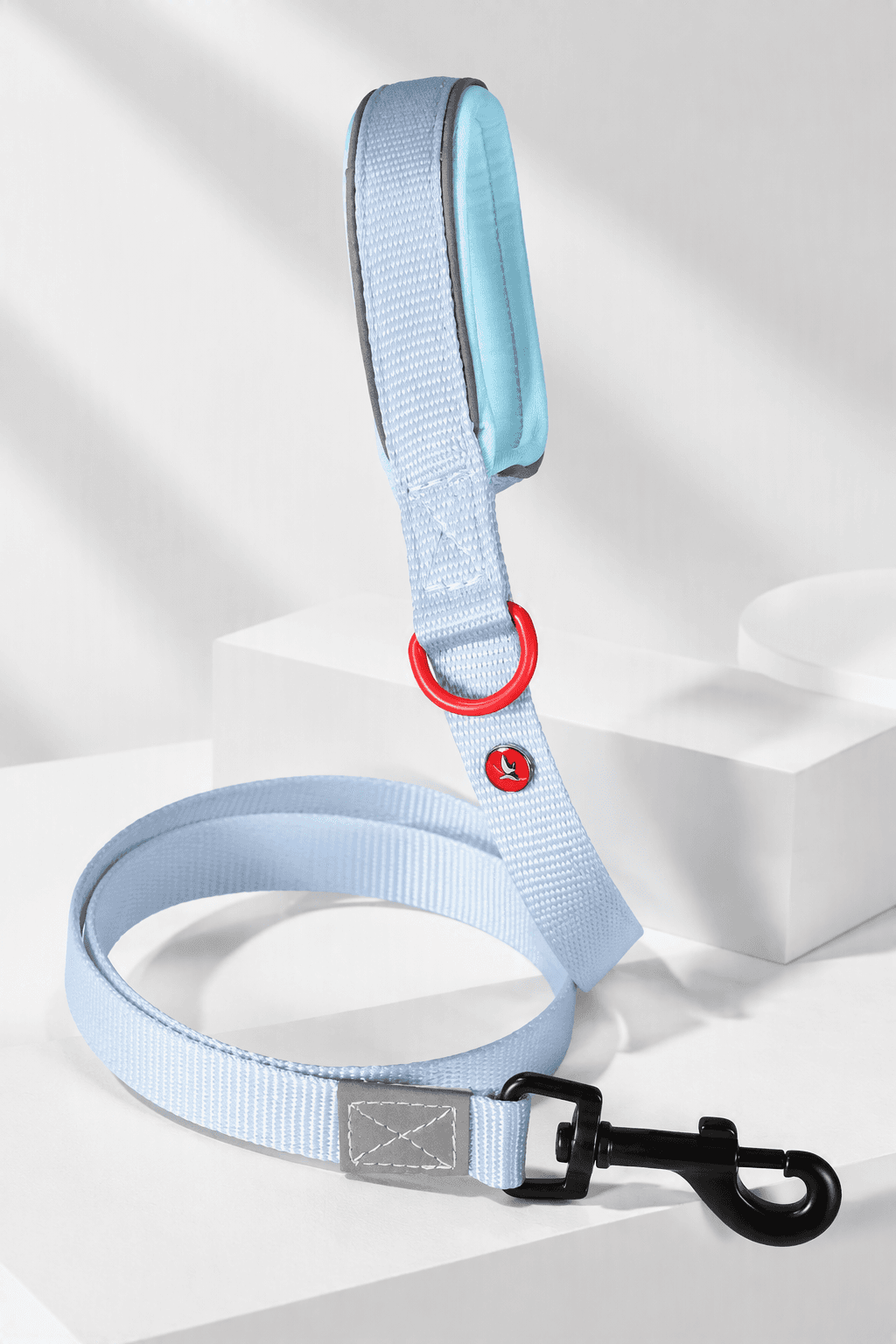ZOLUX Premium-Nylon-Hundeleine, Größe XS, 1,2 m, 15 mm, hellblau – Bild 8