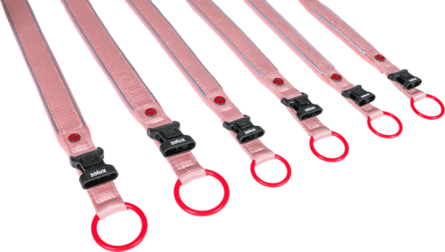 ZOLUX Premium-Nylon-Hundehalsband, Größe XL, 50–55 cm, 25 mm, rosa – Bild 2
