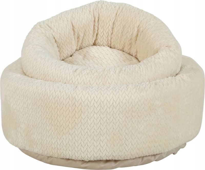 ZOLUX OLYMPE XL Rundes Katzenbett, 54 x 54 x 23 cm, creme – Bild 4