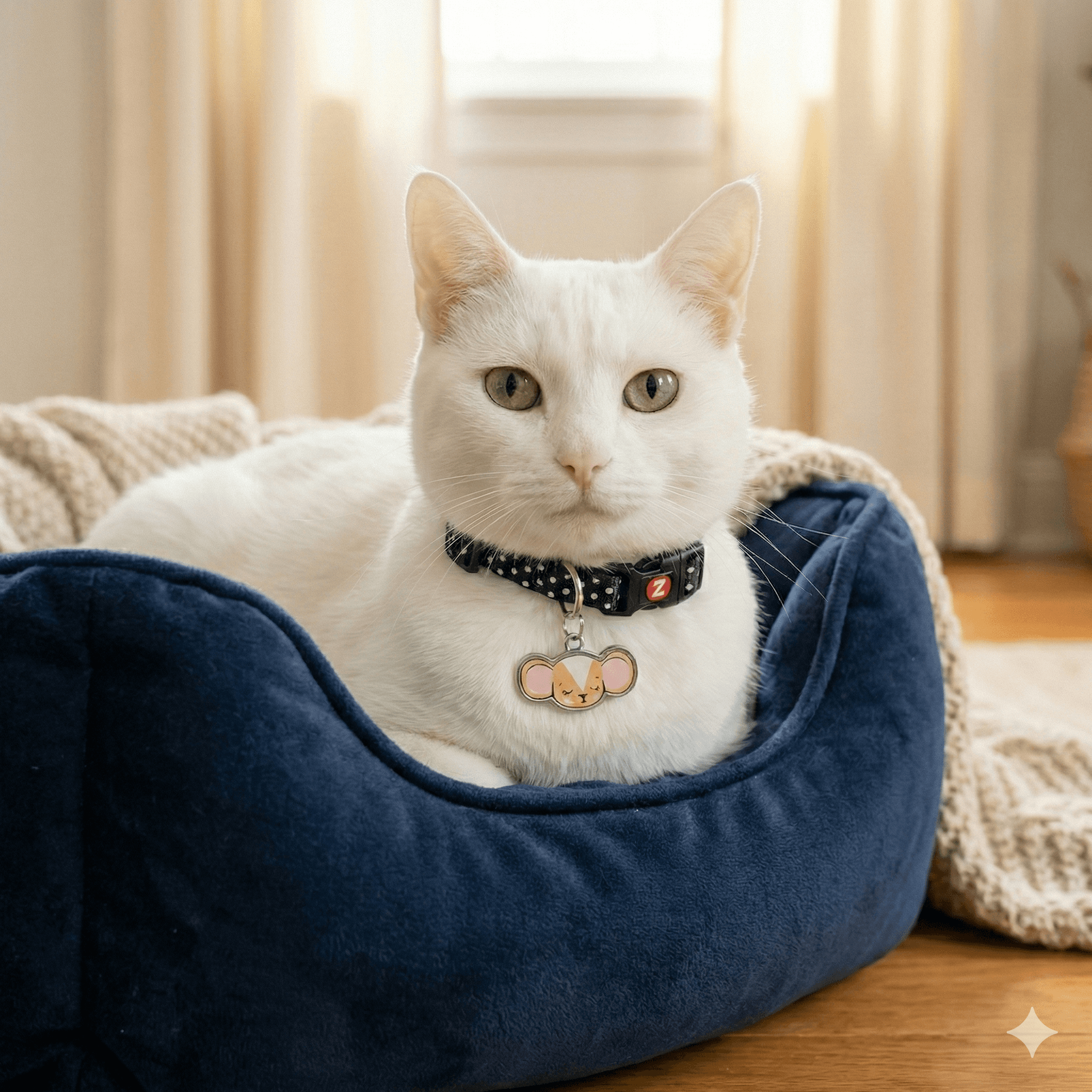 ZOLUX CHATOUILLE Katzenhalsband mit Maus-Anhänger, schwarz – Bild 7