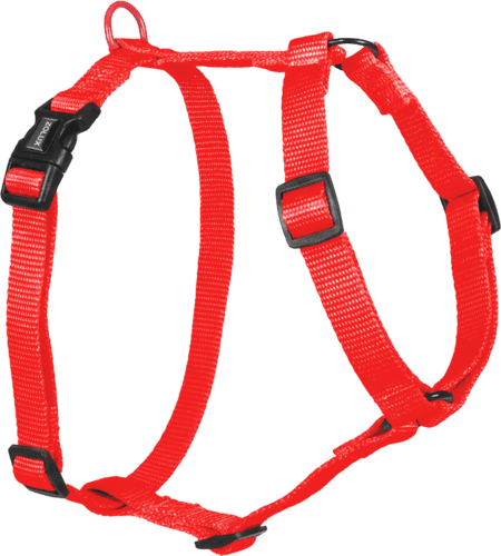 ZOLUX Klassisches Nylon-Hundegeschirr, 45–68 cm, 20 mm, rot – Bild 2