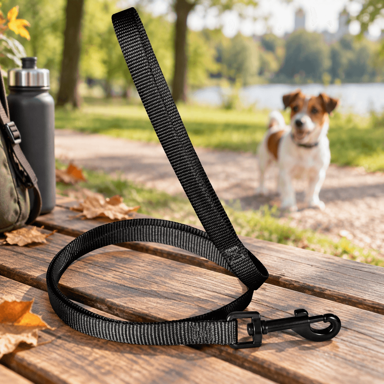 ZOLUX Klassische Nylon-Hundeleine, 1,20 m, 25 mm, schwarz – Bild 7