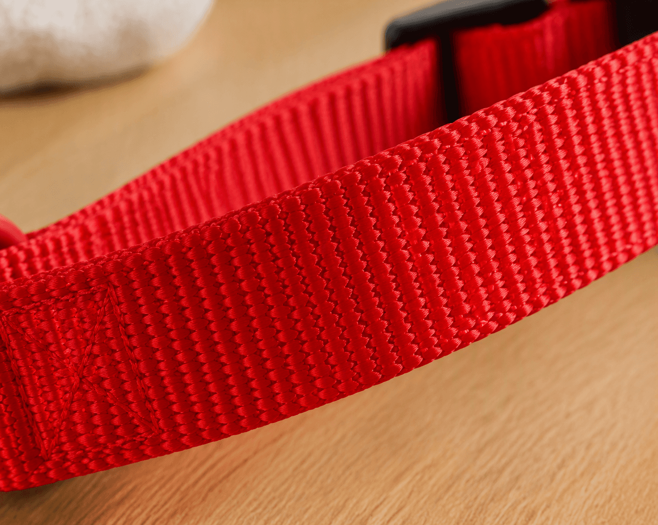 ZOLUX Klassisches Nylon-Hundehalsband, 37–58 cm, 25 mm, rot – Bild 6