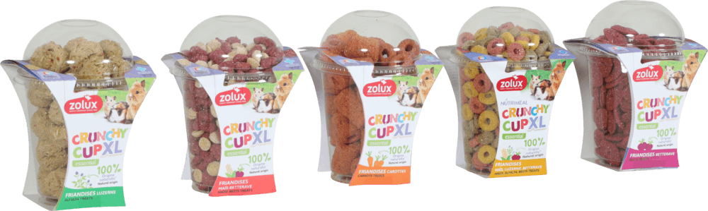 ZOLUX Natürlicher Leckerbissen für Nagetiere NUTRIMEAL CRUNCHY CUP XL Rote Bete 260g – Bild 10