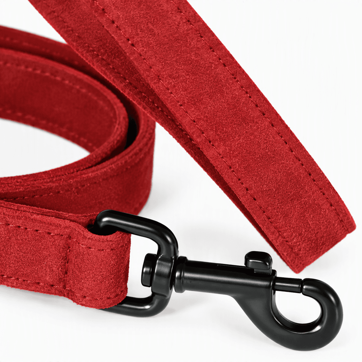 ZOLUX Komfort-Lederleine für Hunde, 1 m, 15 mm, rot – Bild 5