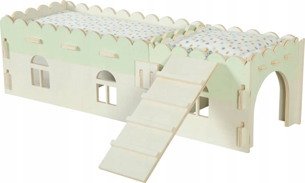 ZOLUX COSY XL Holzhaus für Kaninchen, Meerschweinchen und Rennmäuse 25 × 45 × 20 cm – Bild 2