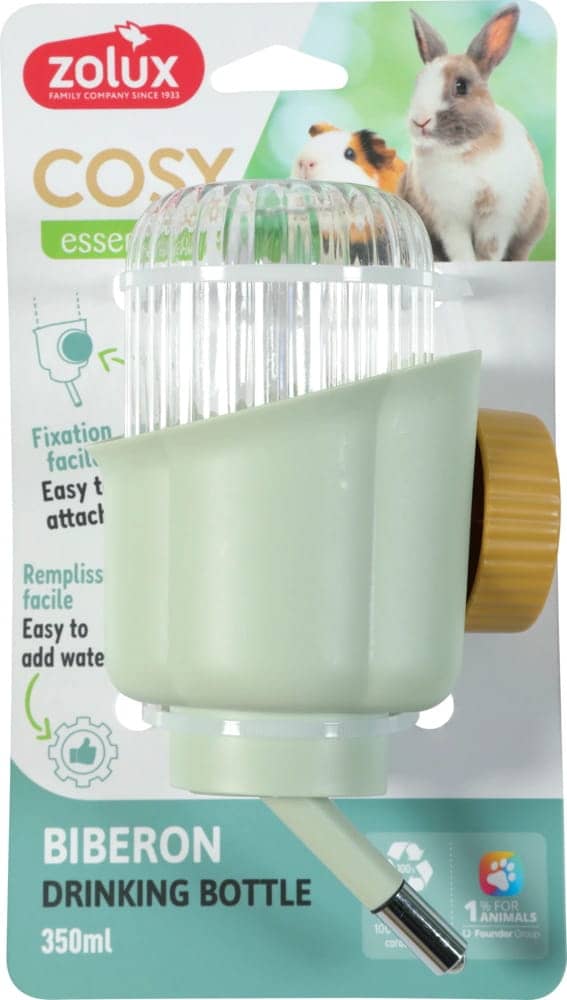 ZOLUX COSY Trinkflasche für Nagetiere 350 ml, grün – Bild 3