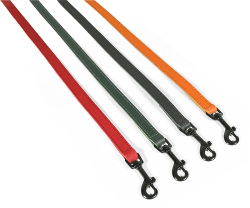 ZOLUX Klassische Lederleine für Hunde, 1 m, 20 mm, orange – Bild 3