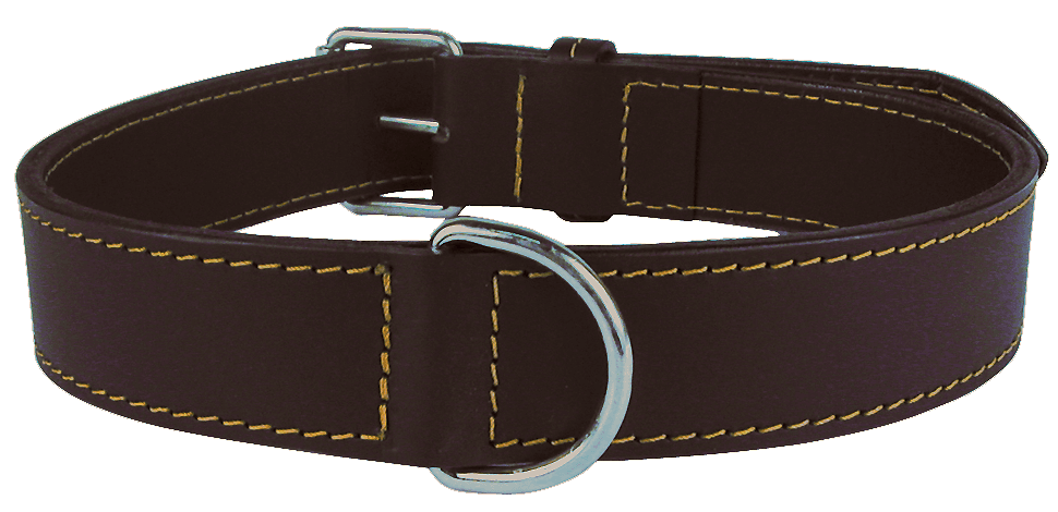 ZOLUX Verstärktes Hundehalsband aus Doppel-Leder, 65 cm, braun