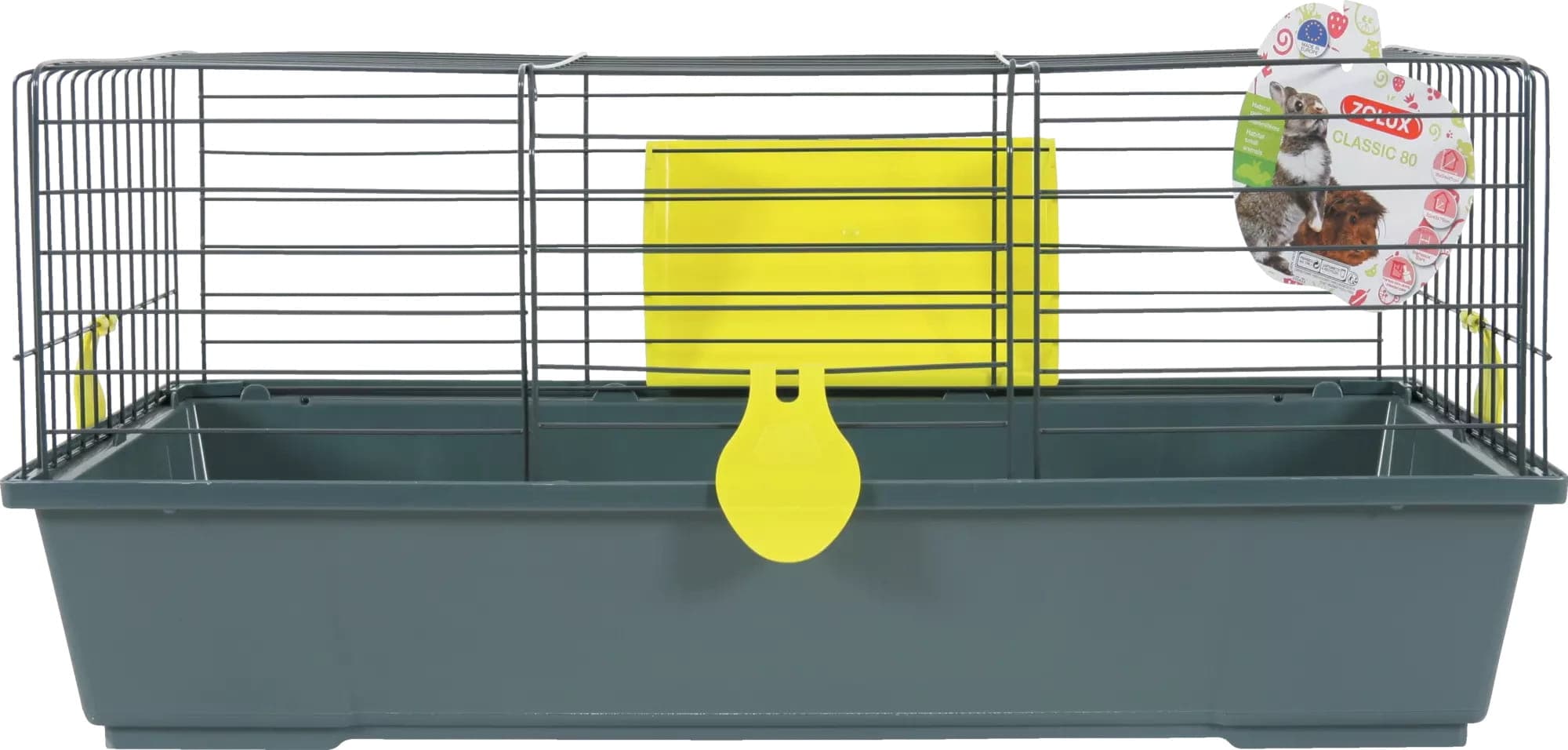 ZOLUX Käfig für Nagetiere und kleine Säugetiere CLASSIC 80 cm grau/hellgrün