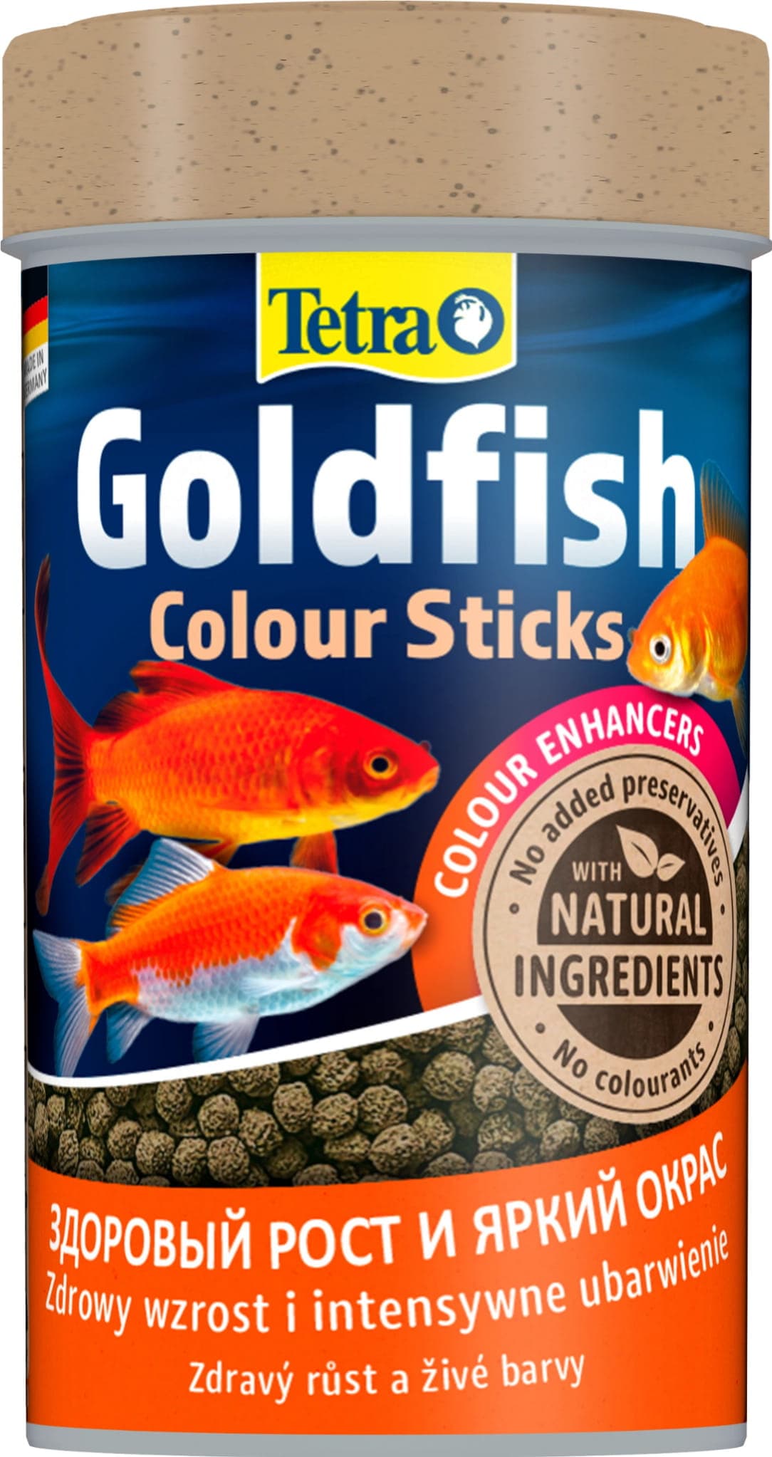 Tetra Goldfish Colour Sticks - Futter in Stickform für alle Goldfischarten und andere Kaltwasserfische.