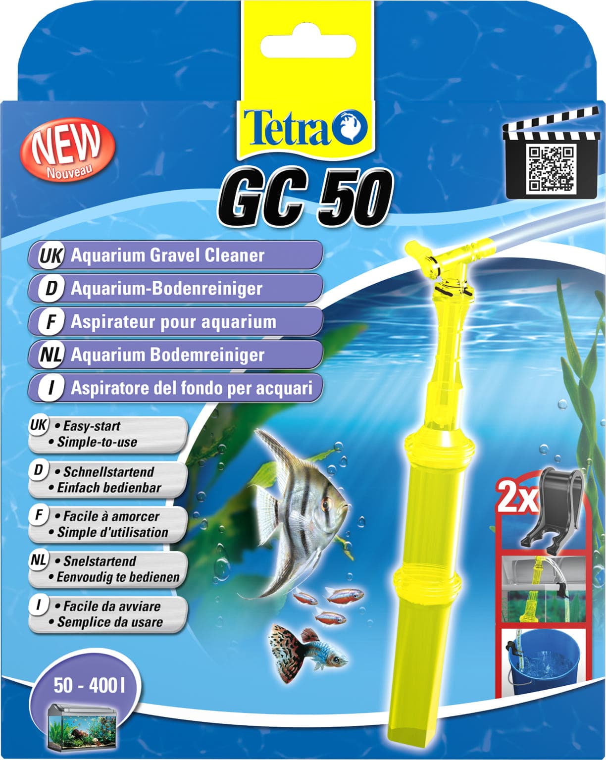TETRA GC Gravel Cleaner GC 50 – Bodengrundreiniger für Aquarien GC 50