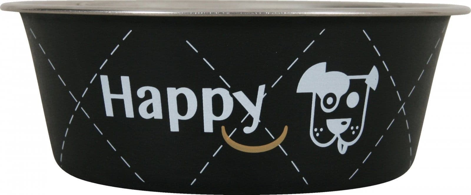 ZOLUX Hundenapf aus Edelstahl Inox HAPPY 0,4 l schwarz