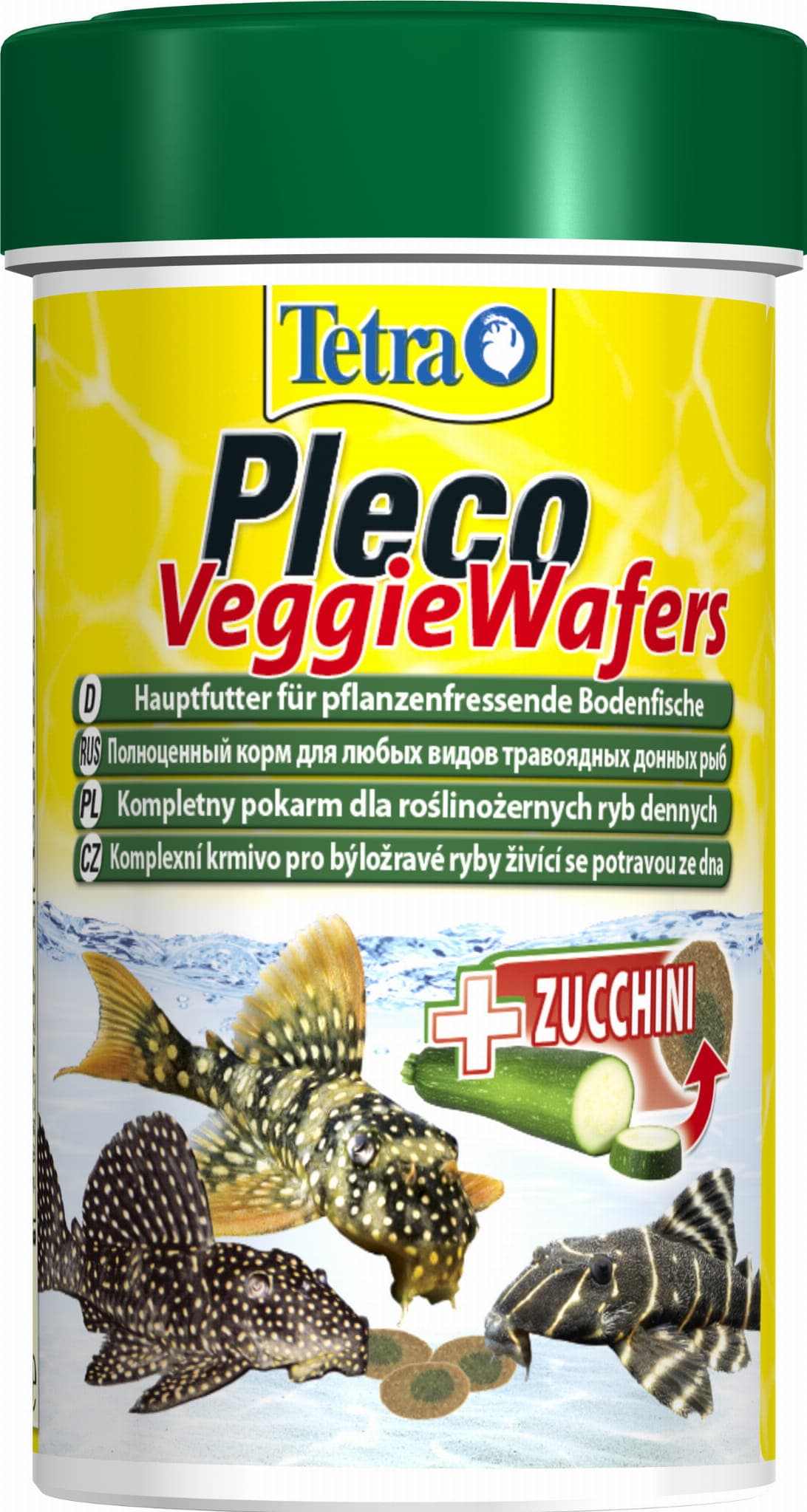 Tetra Pleco Veggie Wafers – 100 % hochwertiges pflanzliches Futter für Bodenfische.