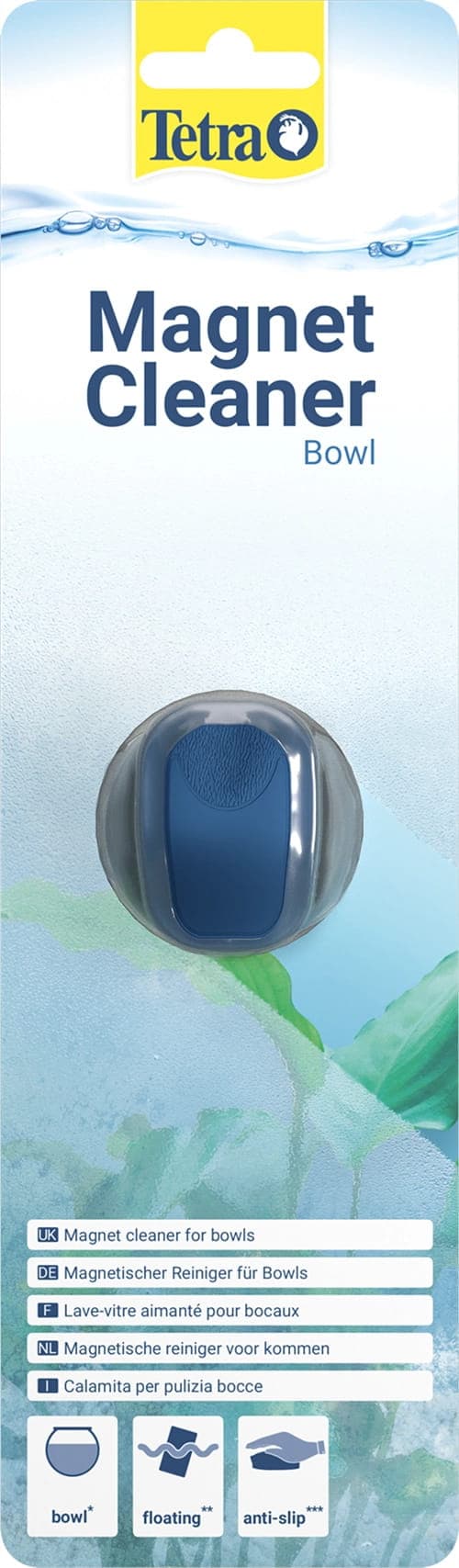 Tetra Magnet Cleaner Bowl - Magnetischer Scheibenreiniger für das Aquarium, Form, die bequem in der Hand liegt
