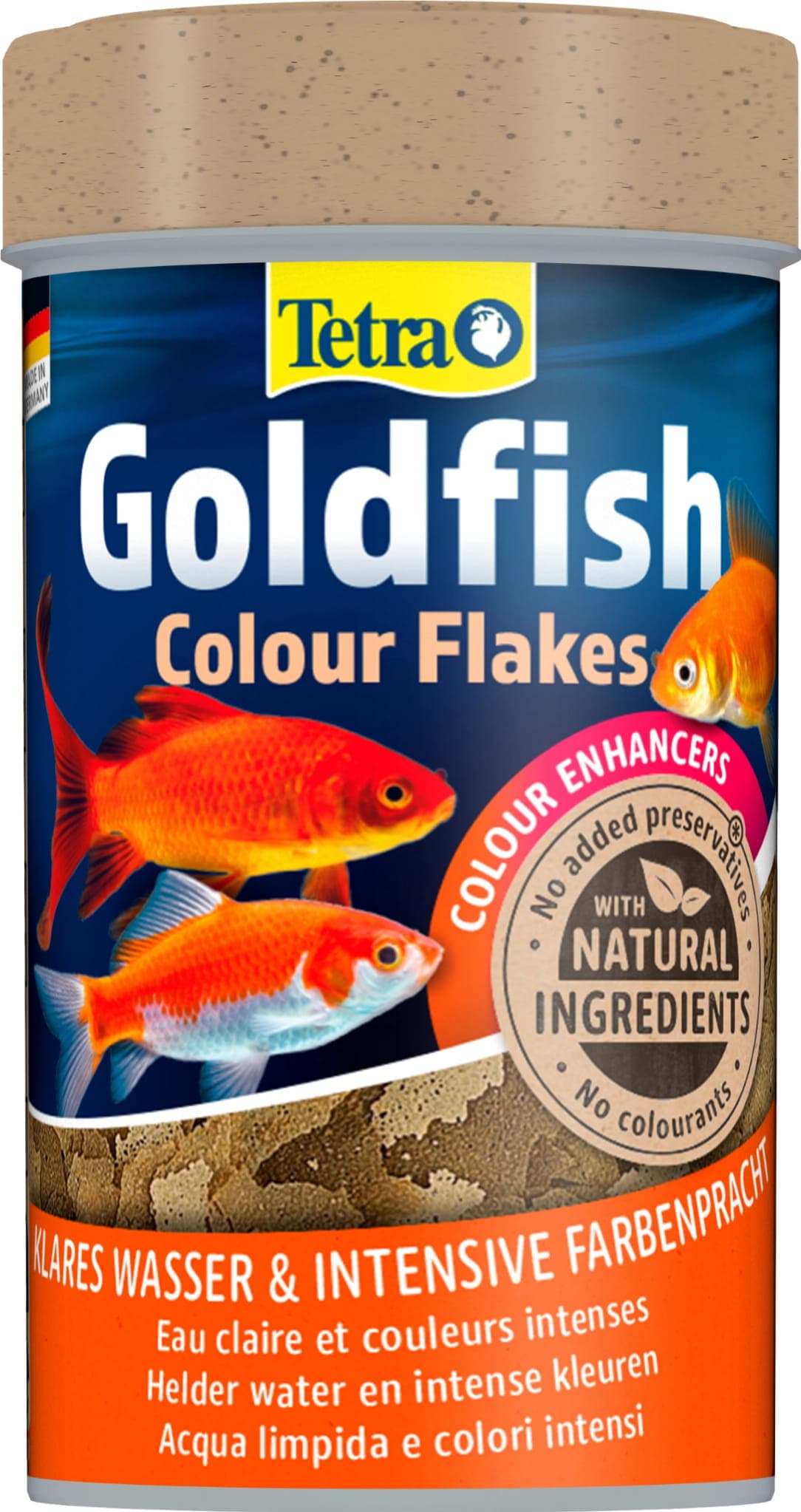 Tetra Goldfish Colour – Premiumfutter für alle Goldfischarten und andere Kaltwasserfische, das eine ausgewogene und vollwertige Ernährung bietet.