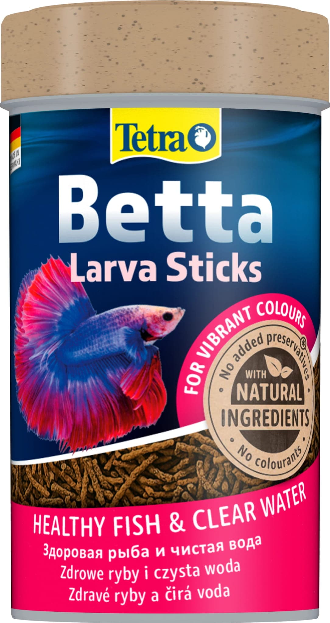 TETRA Betta Larva Sticks 100 ml, Sticks-Futter für Kampffische