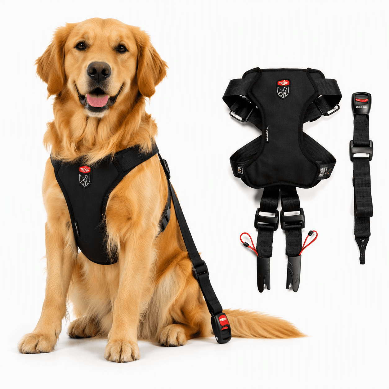 ZOLUX Hundegeschirr TRAVEL SAFE M, schwarz