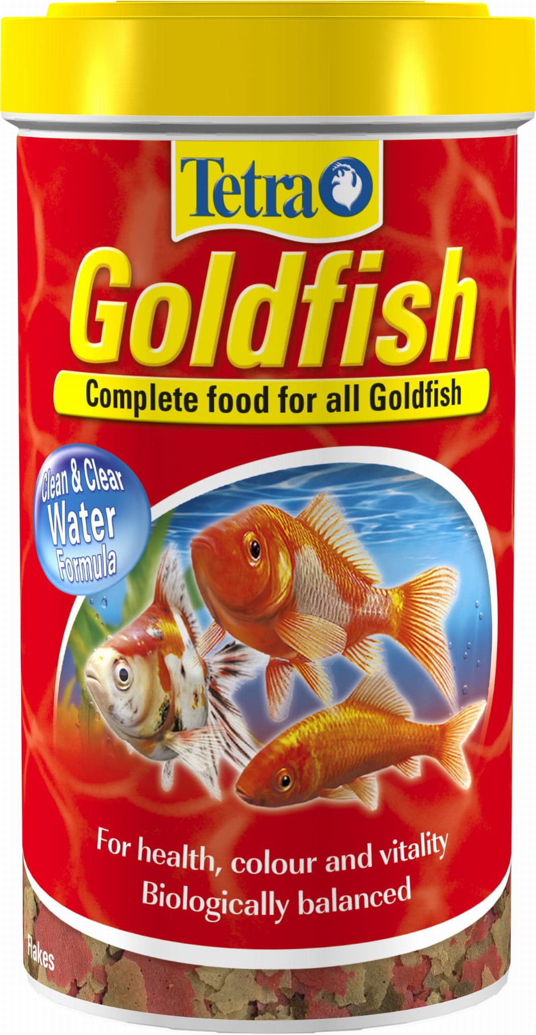 Flockenfutter für alle Goldfischarten und andere Kaltwasserfische.