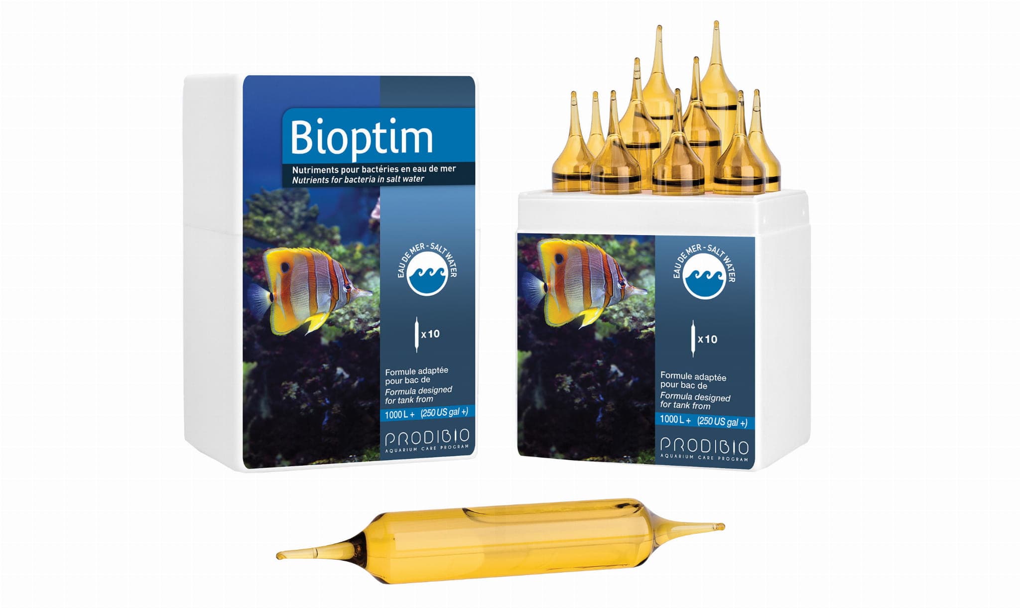 Prodibio Bioptim PRO – 10 Ampullen – Mikroelemente für die Bakterien in BioDigest für Meerwasseraquarien
