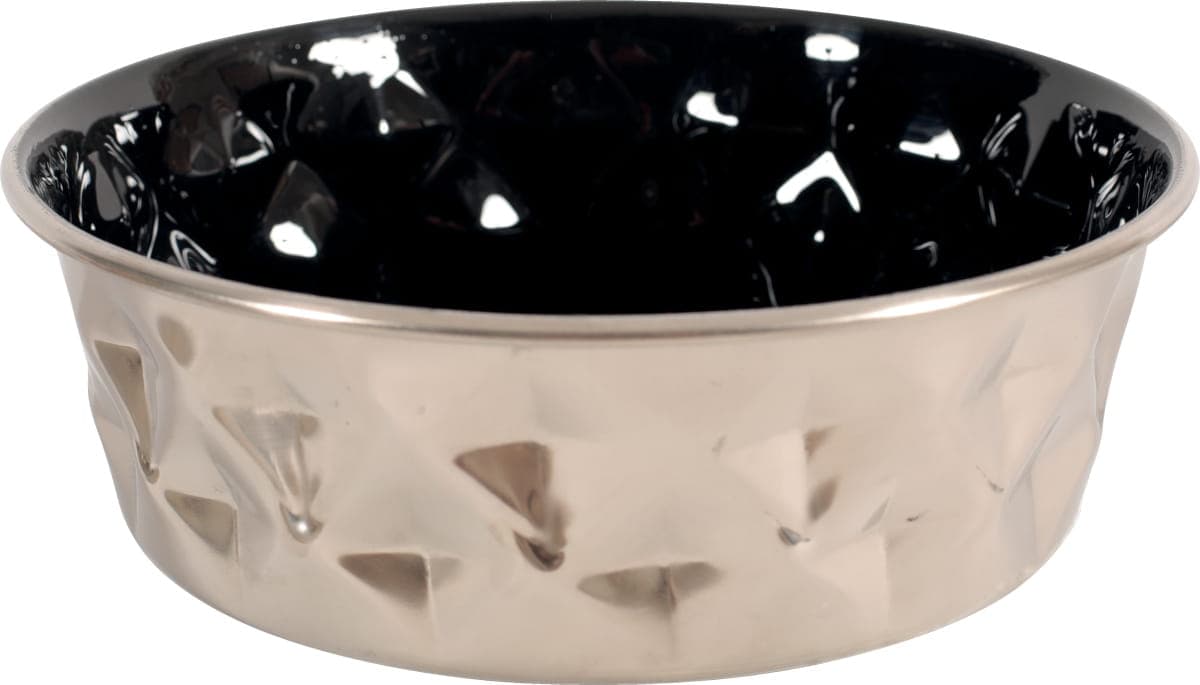Zolux Edelstahlnapf für Hunde Inox DIAMOND 1,15 Farbe Schwarz