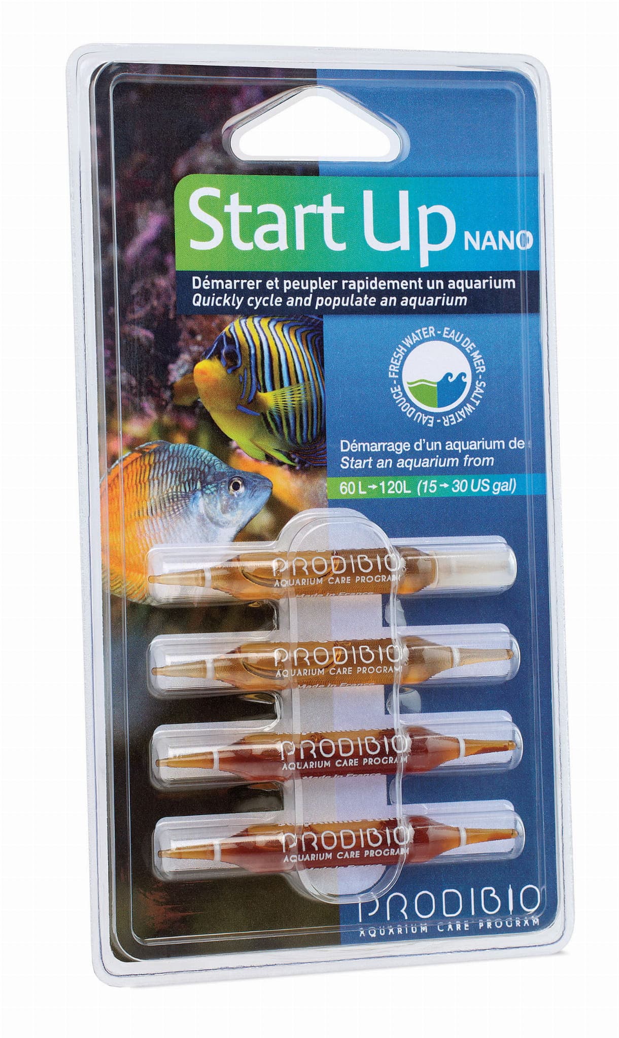 Prodibio Start Up Nano – 4 Ampullen zur Aktivierung der Wasserfiltration in Süß- und Meerwasseraquarien