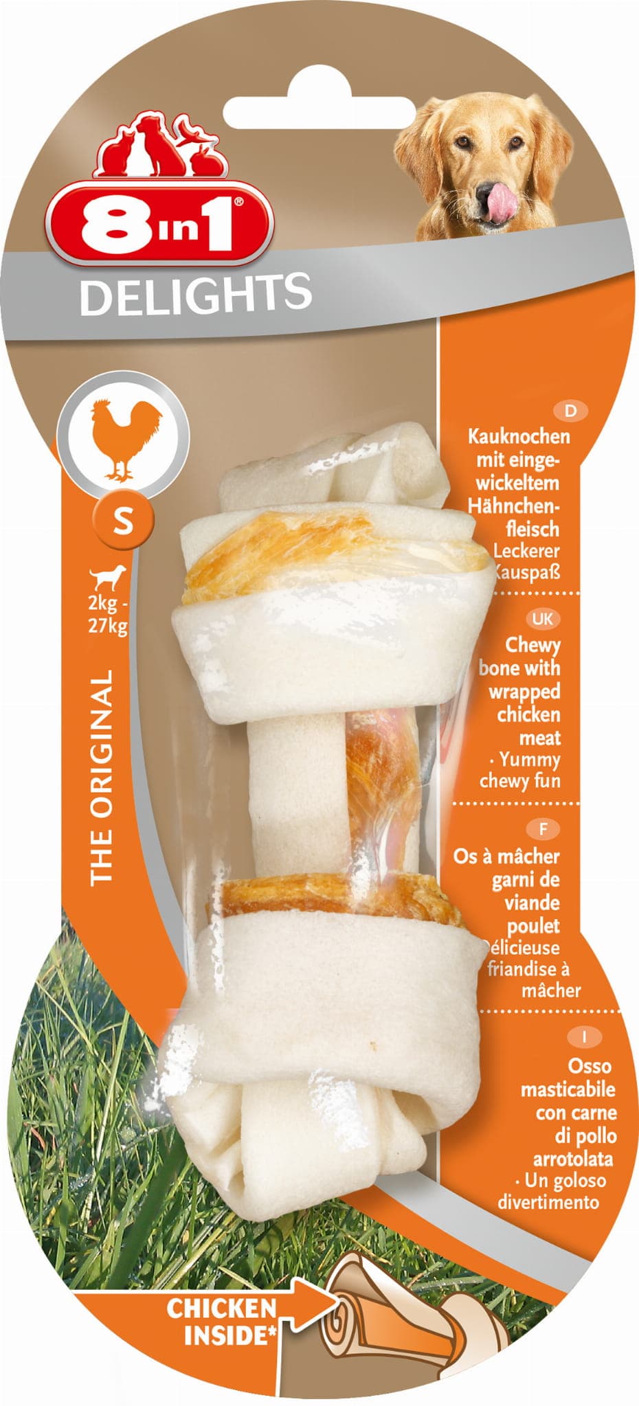 8in1 Hundesnack Hähnchenknochen Delights S 1 Stück