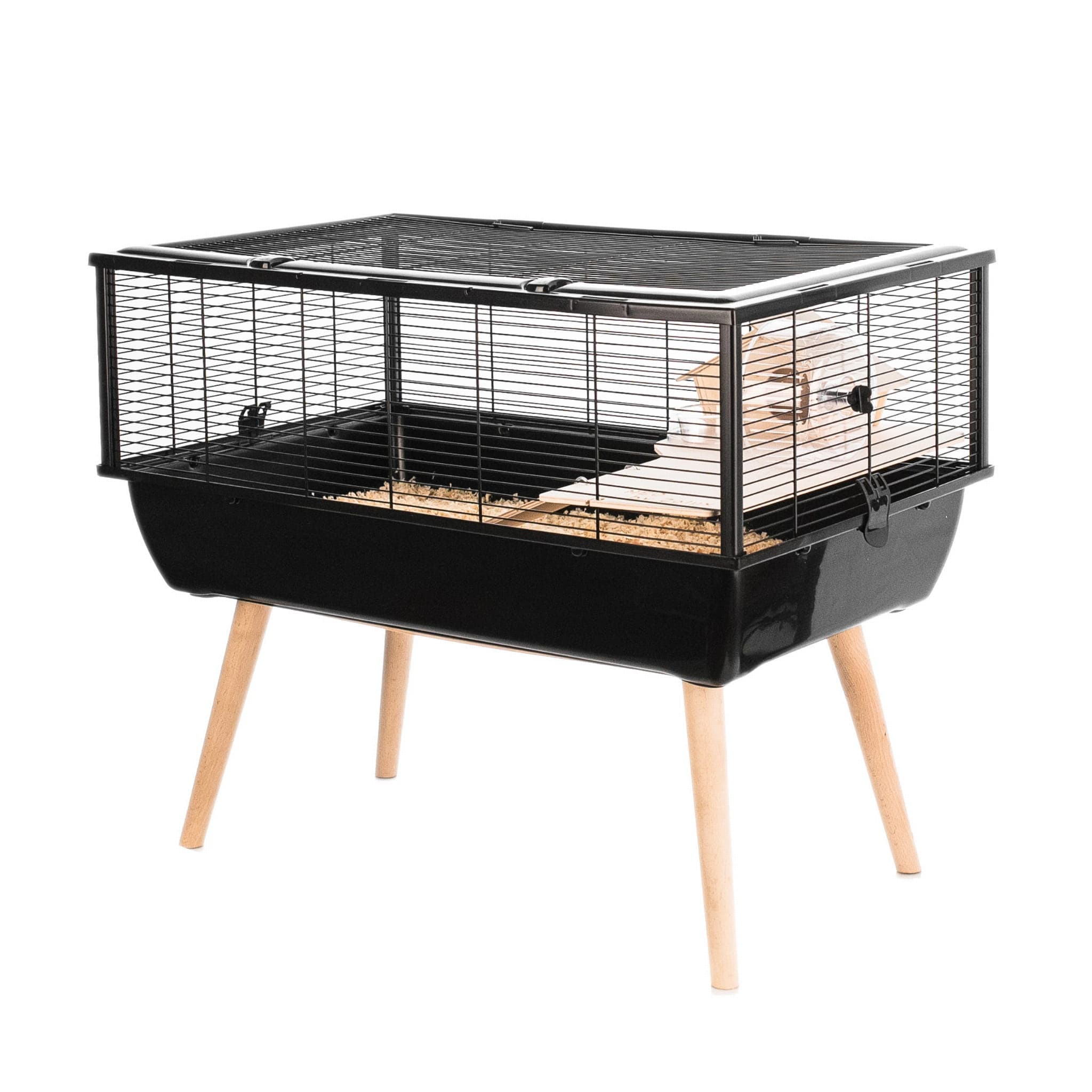 ZOLUX Käfig für kleine Nagetiere und Kleinsäuger NEO NIGHA H36, schwarz