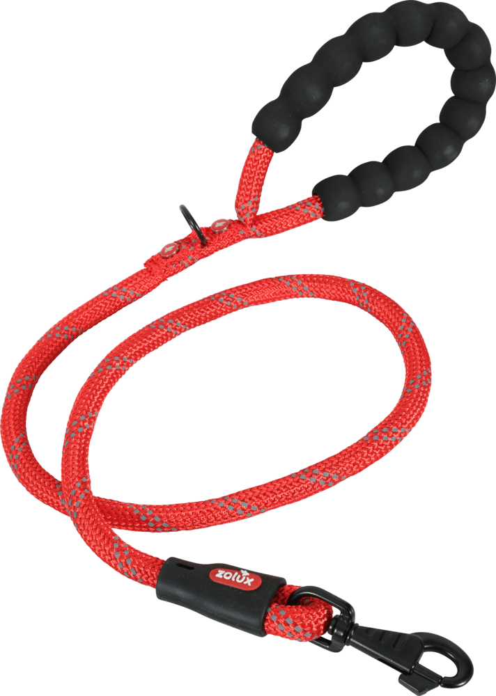 ZOLUX Seilleine für Hunde, 1,2 m, 13 mm, rot
