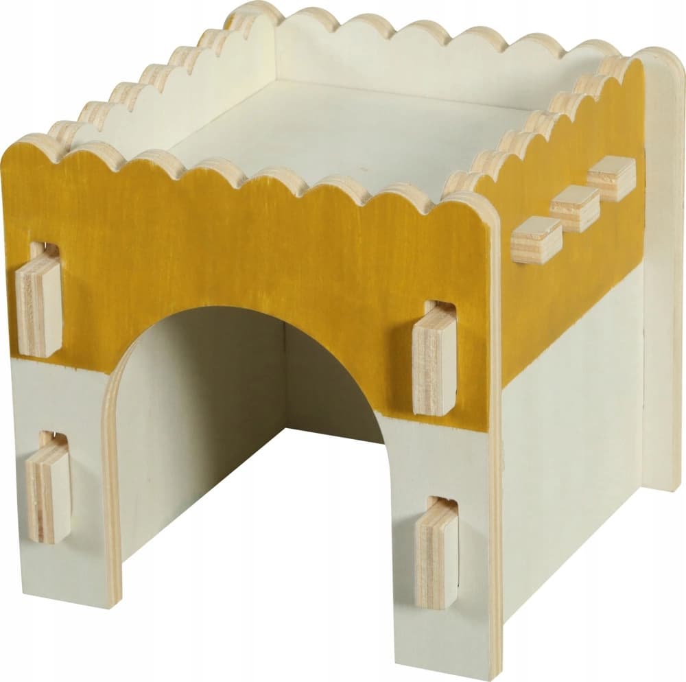 ZOLUX COSY Holzhaus für Hamster, Ratten und Mäuse, 15 × 15 × 14 cm