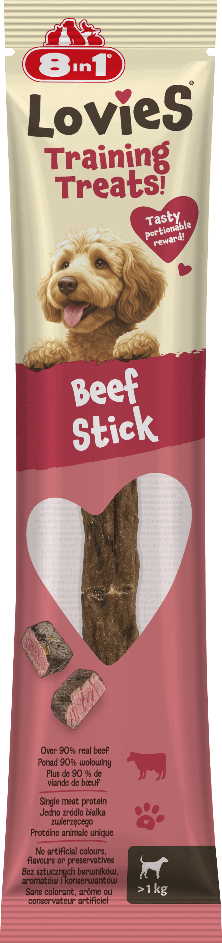 8in1 Lovies Stick Trainingsleckerlis Rind 15g