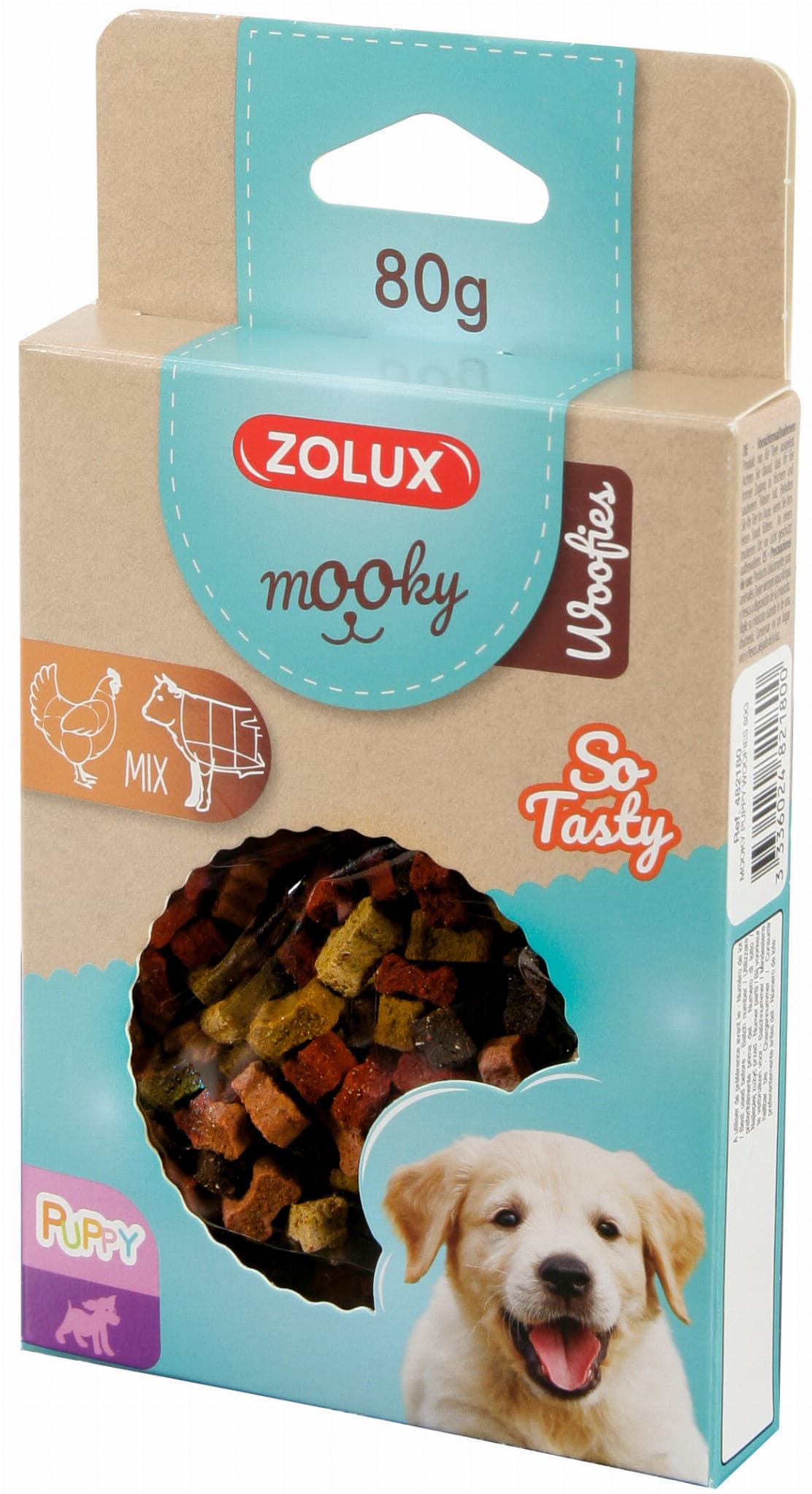 Zolux Snack für Welpen – MOOKY Puppy WOOFIES 80 g