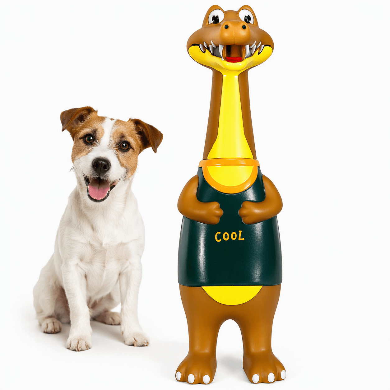 ZOLUX KARTOON Hundespielzeug Krokodil mit Quietscher 32 cm