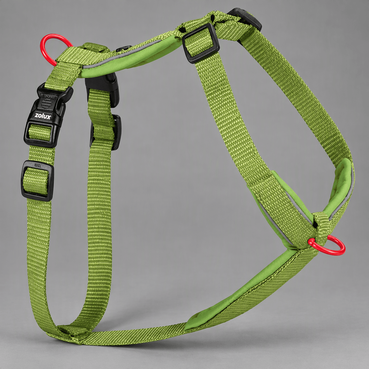 ZOLUX Premium-Nylon-Hundegeschirr, Größe S, 38–56 cm, 15 mm, hellgrün – Bild 7