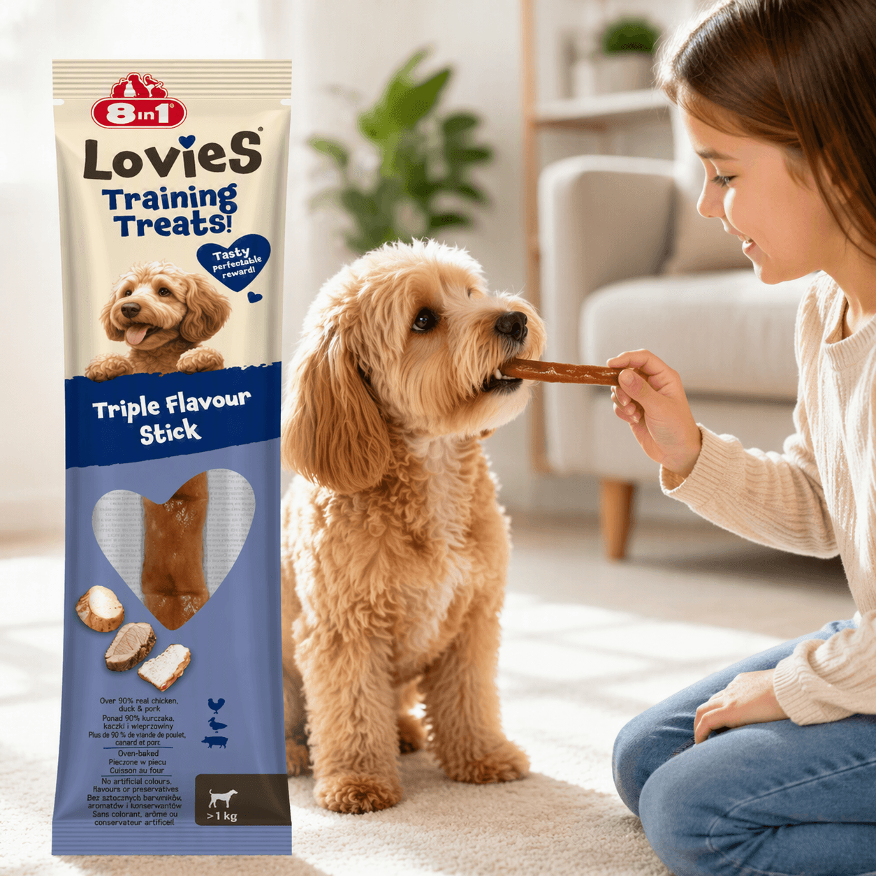 8in1 Lovies Trainingsleckerlis Triple Flavour 15g – Bild 5