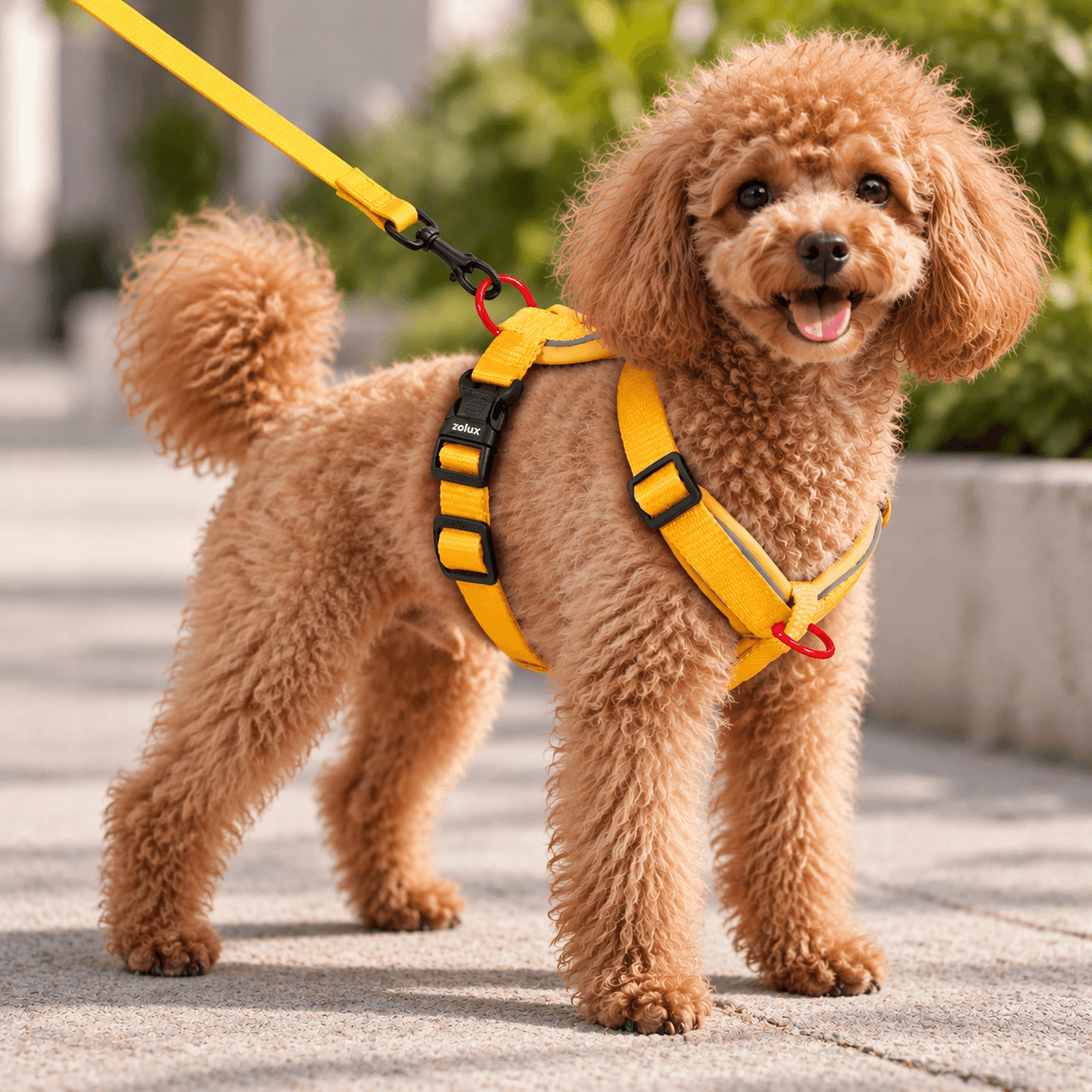 ZOLUX Premium-Nylon-Hundegeschirr, Größe XS, 30–40 cm, 15 mm, gelb – Bild 6